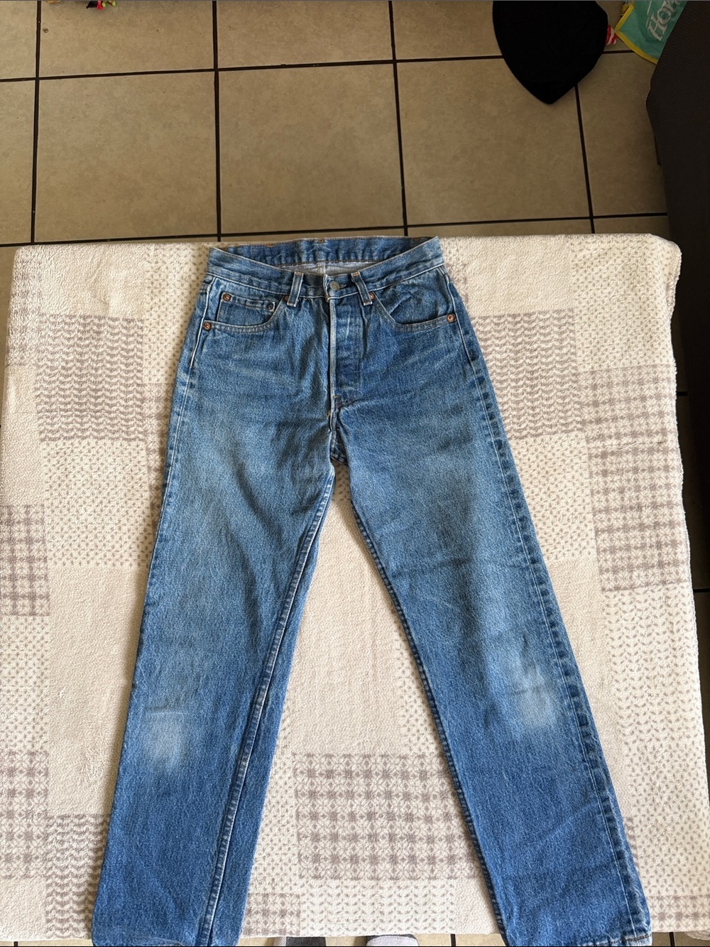 High-Rise Straight Leg Women’s Jeans in Medium Blue